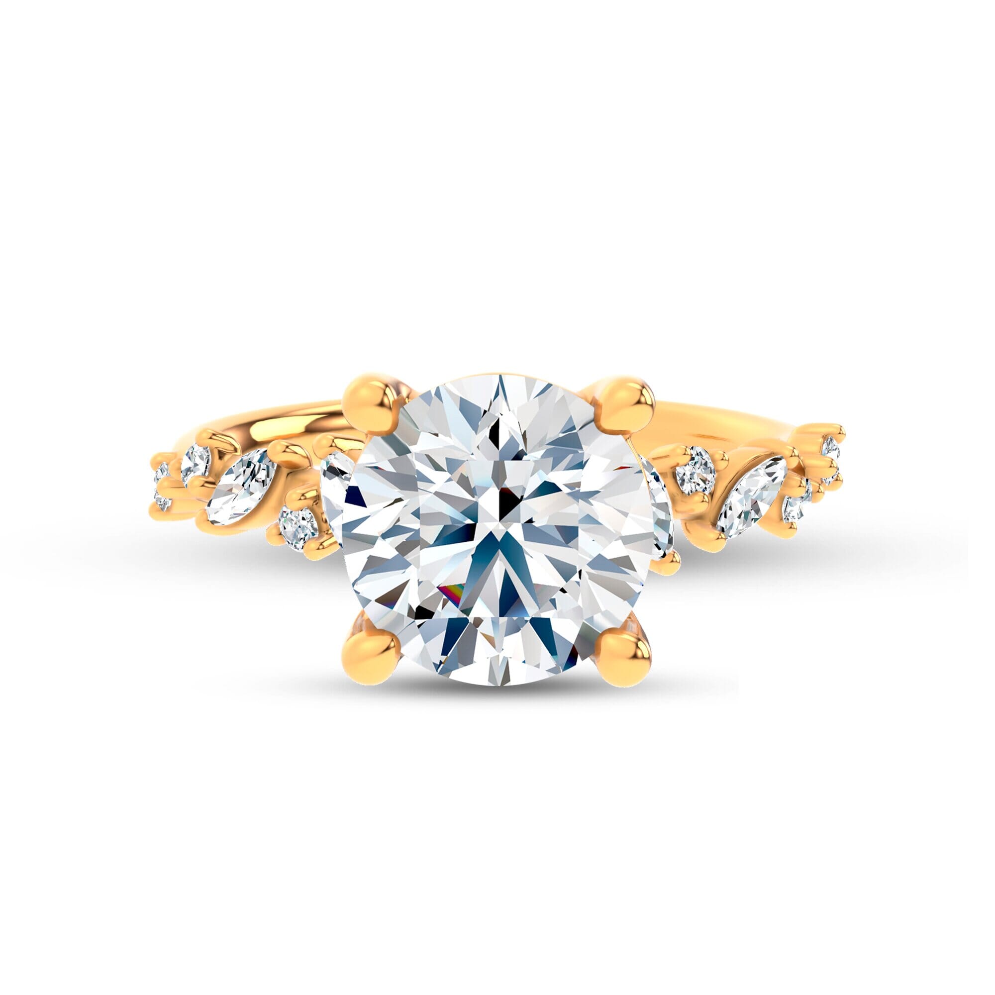 Hayley Scattered Lab Diamond Engagement Ring