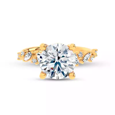 Hayley Scattered Lab Diamond Engagement Ring