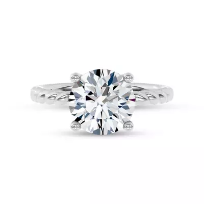 Yarn Twist Engagement Ring by Christian Siriano