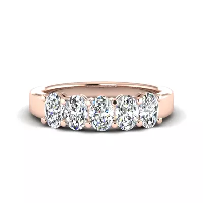 Briar 5 Stone Shared Prong Anniversary Band