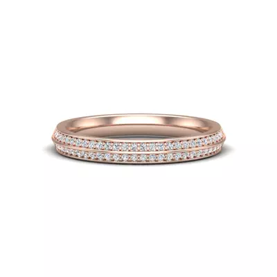 Phoenix Double Row Pave Band