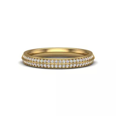 Phoenix Double Row Pave Band