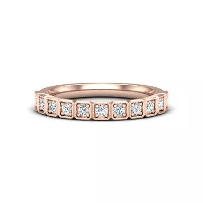 Kenzie Square Pave Band