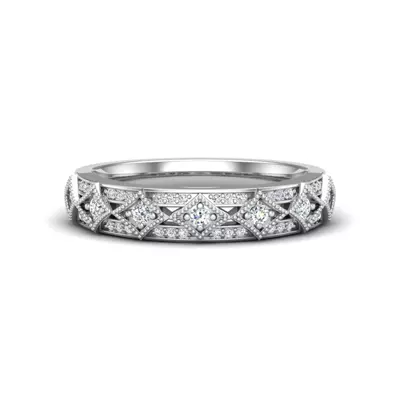 Paige Art Deco Diamond Band