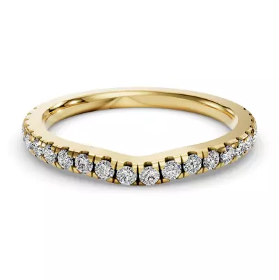 Gabriella Grand Pavé Contoured Band