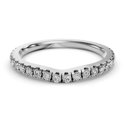 Gabriella Grand Pavé Contoured Band