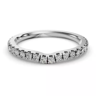 Kennedy Majestic Pavé Contoured Band