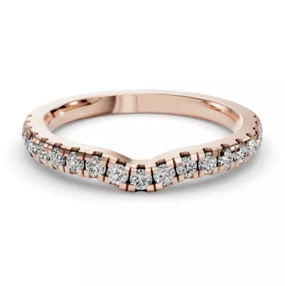 Bella Pavé Contoured Band (2.2mm)