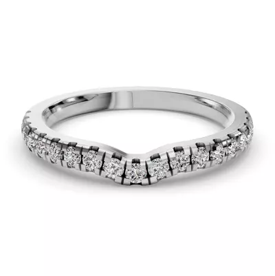Bella Pavé Contoured Band (2.2mm)