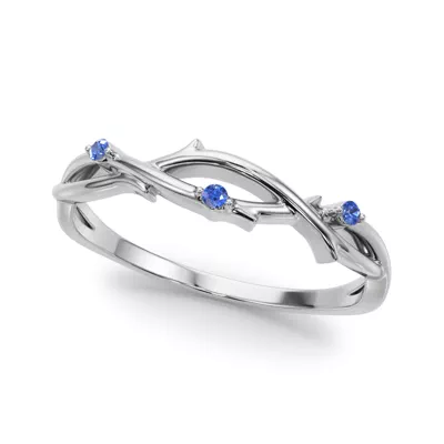 Vine Sapphire Band