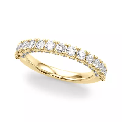 Vellara Sculpted Pavé Band