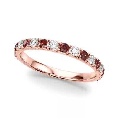 Riley Classic Diamond & Ruby Band
