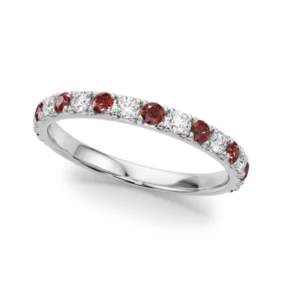 Riley Classic Diamond & Ruby Band