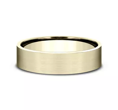 Satin Finish Flat Comfort-Fit Band (6mm)