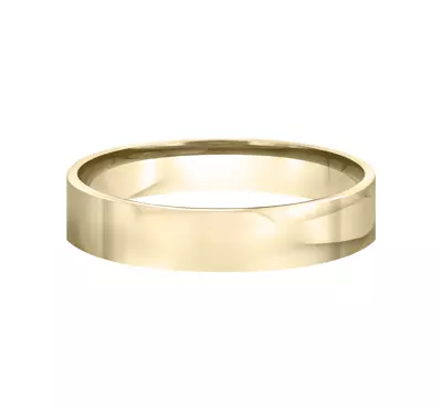 Flat Comfort-Fit Band (4mm)