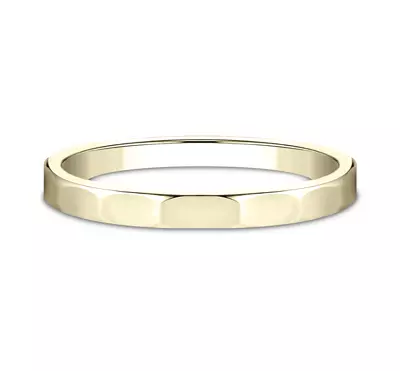 Polished Faceted Band (2mm)