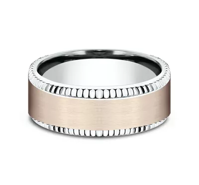Bastion Fluted Bevel Comfort-Fit Band (8mm)