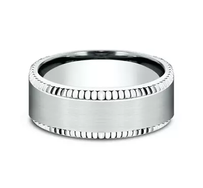 Bastion Fluted Bevel Comfort-Fit Band (8mm)