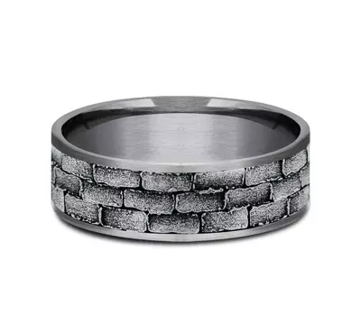 Masonry Gold & Tantalum Comfort-Fit Band (7.5mm)