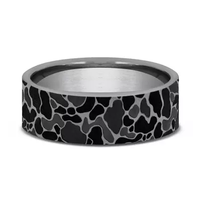 Stealth Camo Comfort-Fit Tantalum Band (7mm)