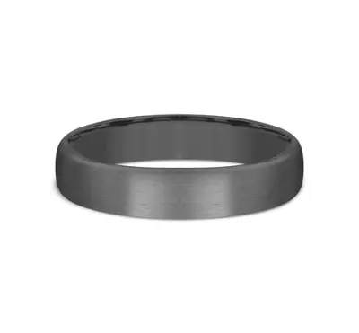 Charcoal Satin Comfort-Fit Band (4.5mm)
