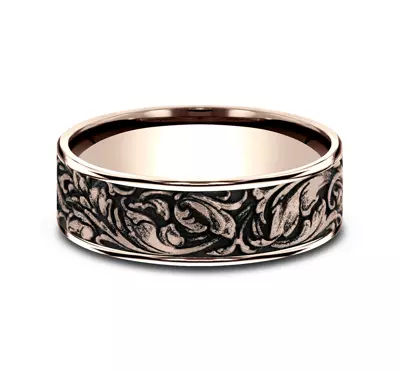 Sovereign Engraved Comfort-Fit Band (7.5mm)