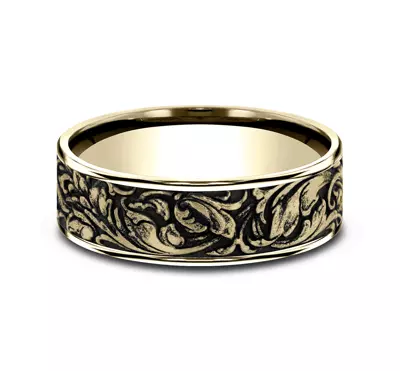 Sovereign Engraved Comfort-Fit Band (7.5mm)