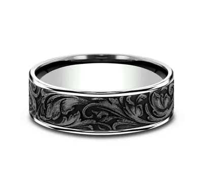 Baroque Mixed Metal Comfort Band (7.5mm)