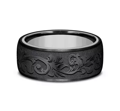 Shadow Scroll Comfort-Fit Band (8mm)