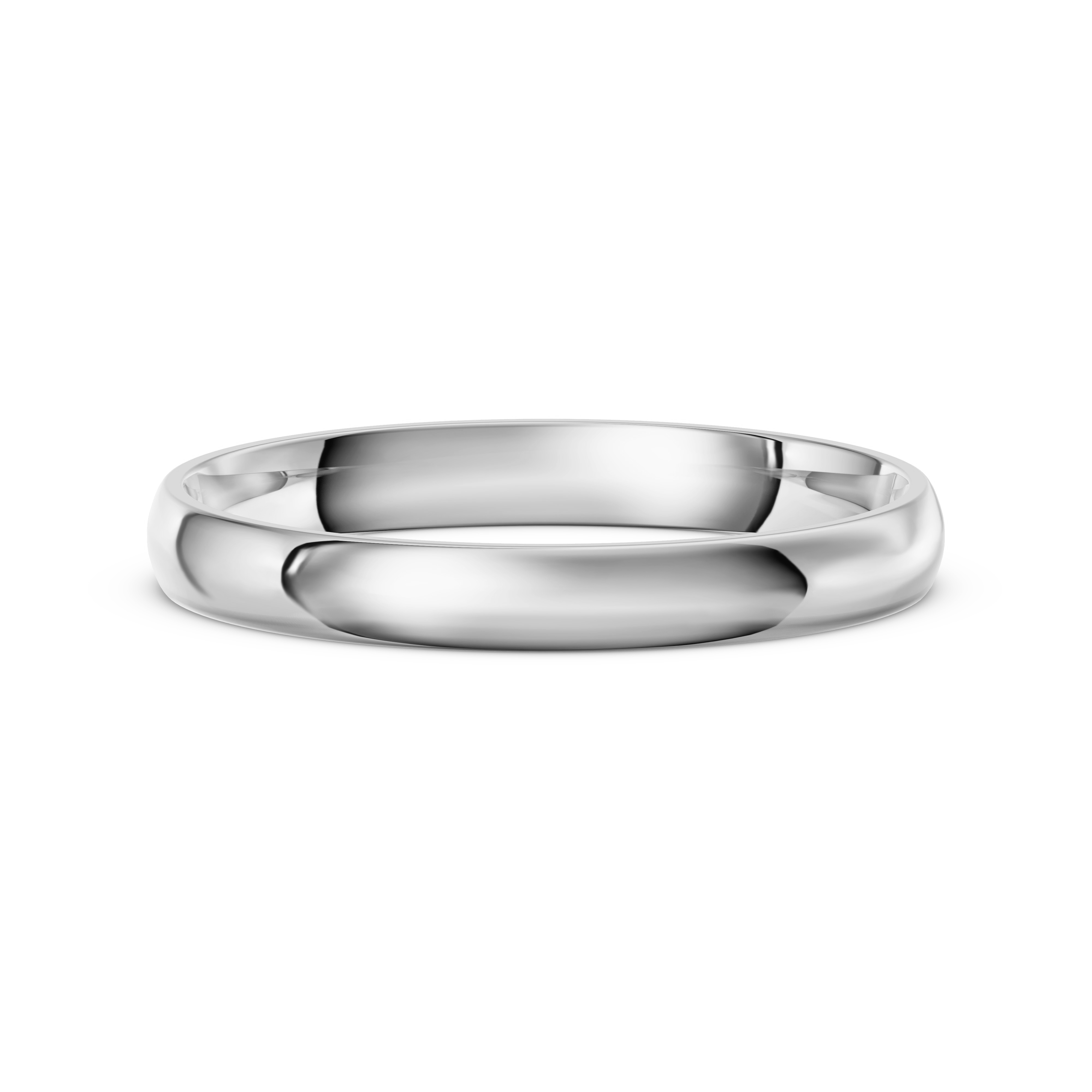 Low Dome Comfort-Fit Polished Band (3mm)
