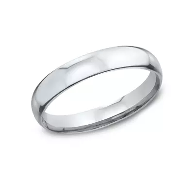 Low Dome Comfort-Fit Polished Band (3mm)