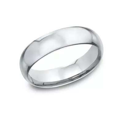 Low Dome Comfort-Fit Polished Band (6mm)