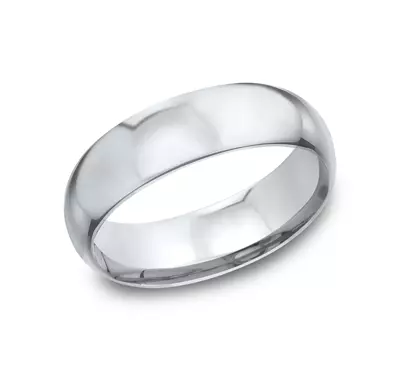 Low Dome Comfort-Fit Polished Band (7mm)