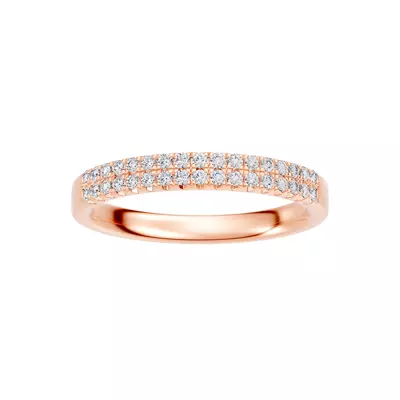 Classic Double-Row Pavé Lab Diamond Band (0.25 ct. tw.)