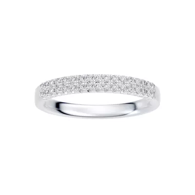 Classic Double-Row Pavé Lab Diamond Band (0.25 ct. tw.)