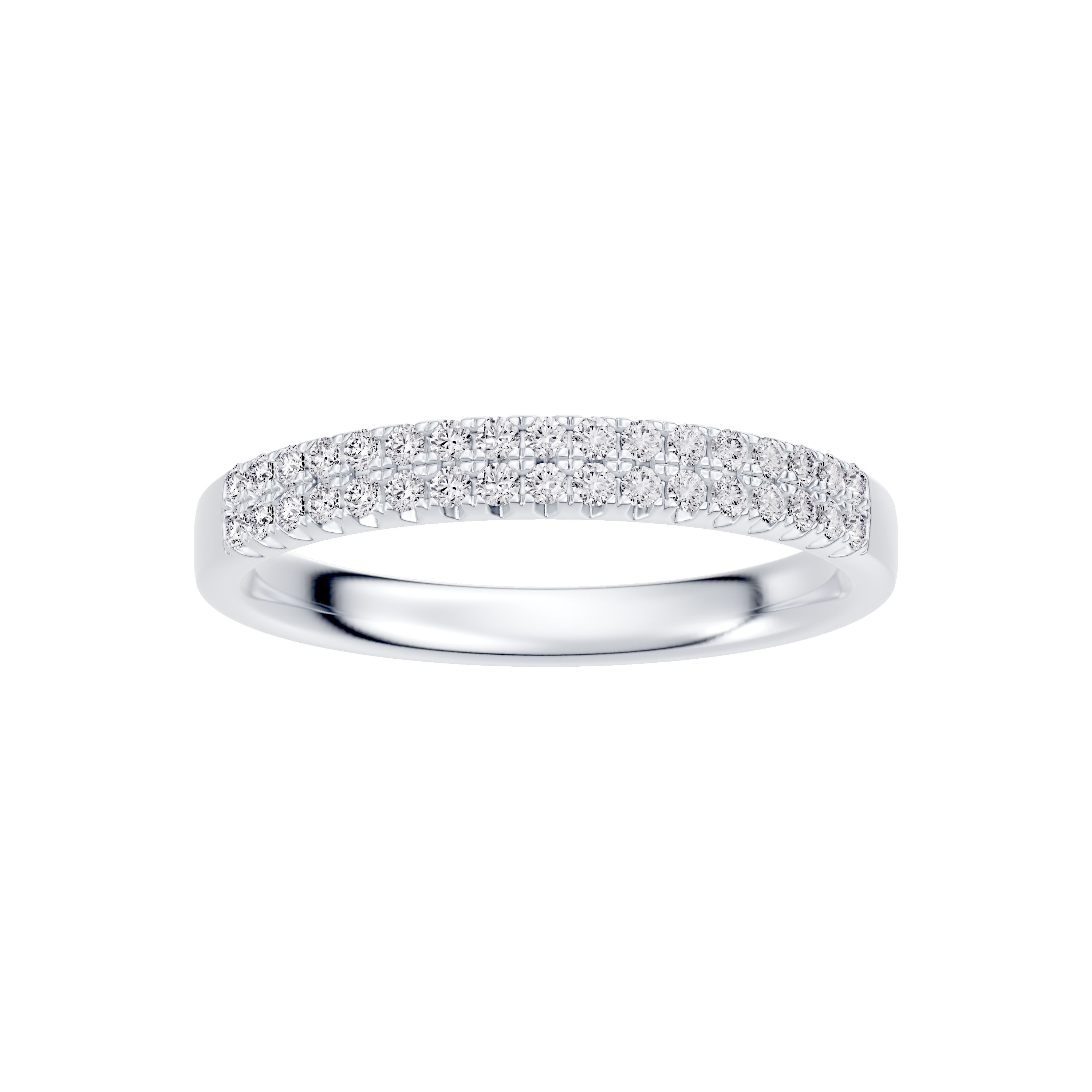 Classic Double-Row Pavé Diamond Band (0.25 ct. tw.)