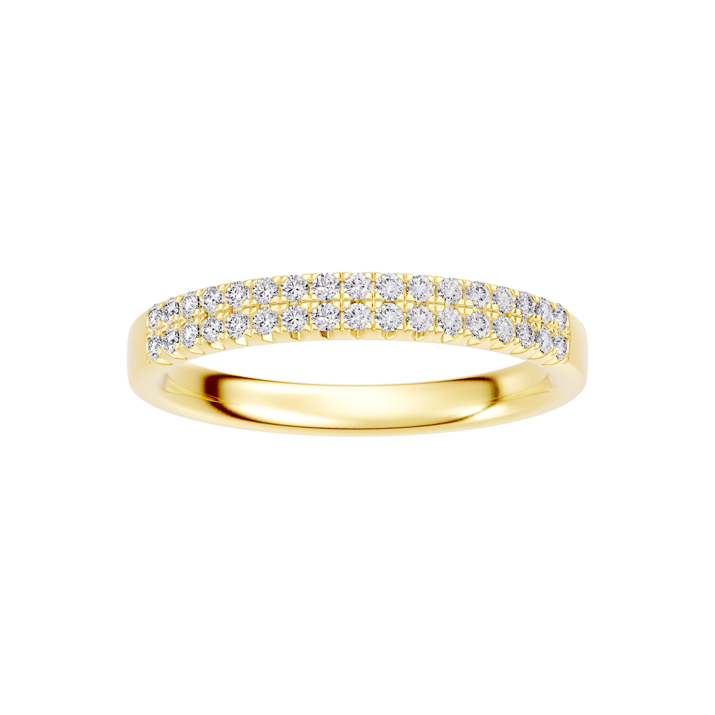 Classic Double-Row Pavé Lab Diamond Band (0.25 ct. tw.)
