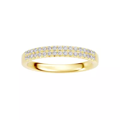 Classic Double-Row Pavé Diamond Band (0.25 ct. tw.)