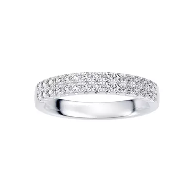 Classic Double-Row Pavé Lab Diamond Band (0.50 ct. tw.)