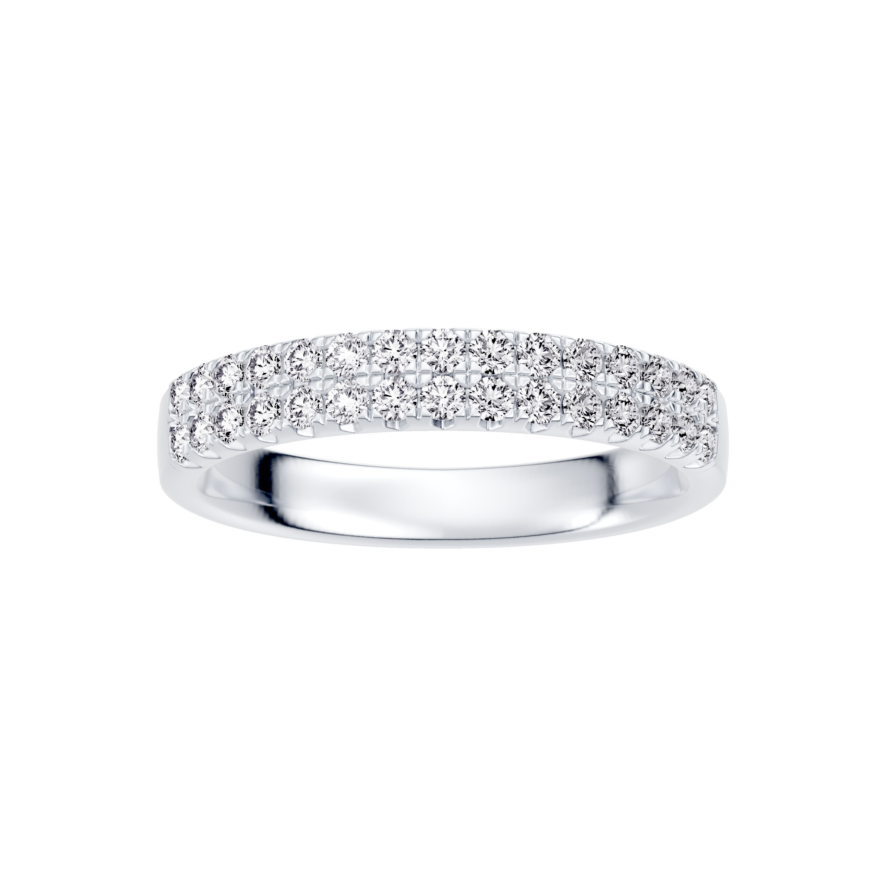 Classic Double-Row Pavé Diamond Band (0.50 ct. tw.)