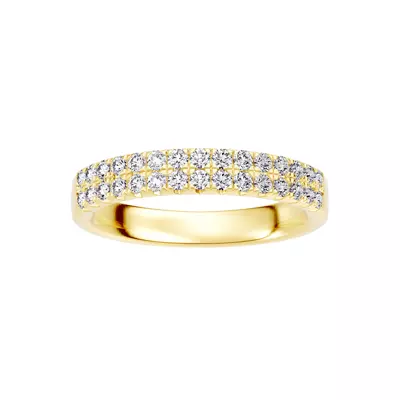 Classic Double-Row Pavé Lab Diamond Band (0.50 ct. tw.)