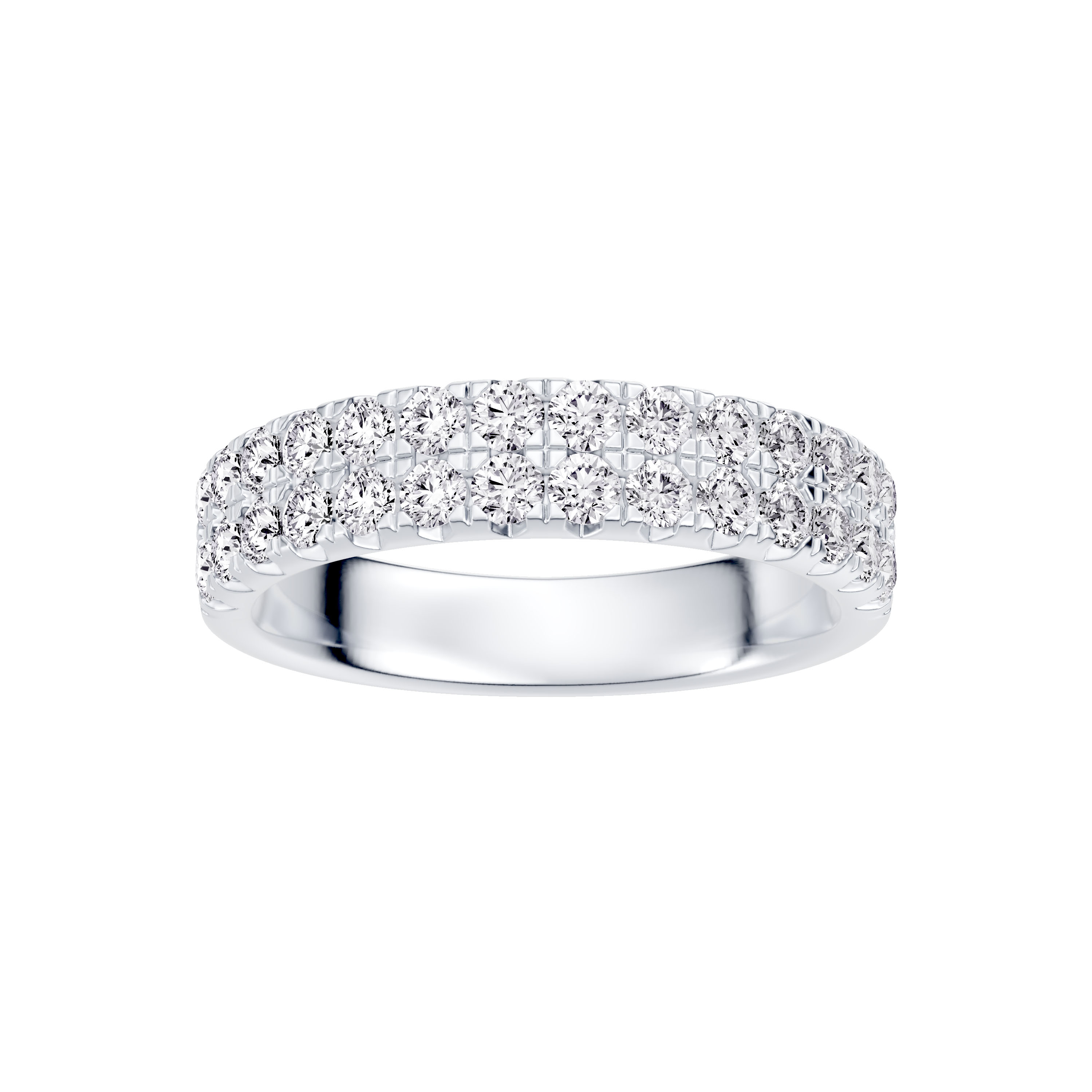 Classic Double-Row Pavé Lab Diamond Band (1.00 ct. tw.)