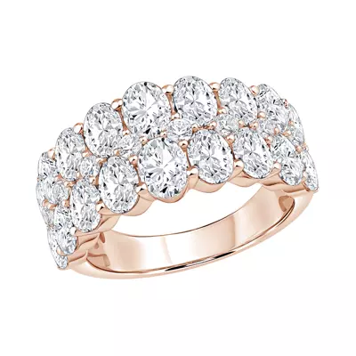 Mirena Mosaic Oval Lab Diamond Band