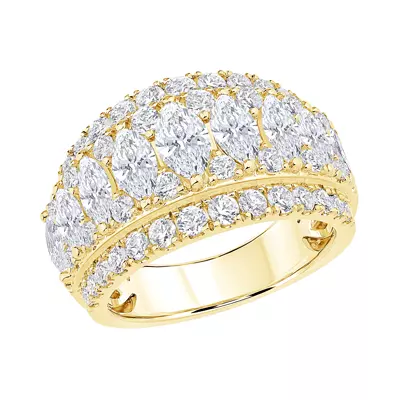 Vivant Marquise Trio Lab Diamond Band