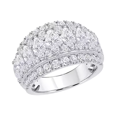 Vivant Marquise Trio Lab Diamond Band