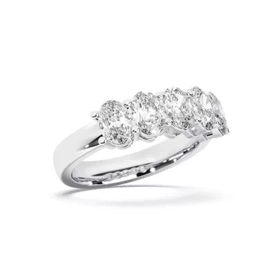 Five-Stone Oval Lab Diamond Band (1 ct. tw.)
