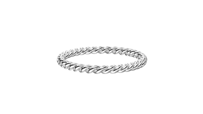 2mm Hand twist High polish stackable Band