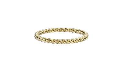 2mm Hand twist High polish stackable Band