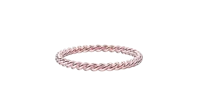 2mm Hand twist High polish stackable Band