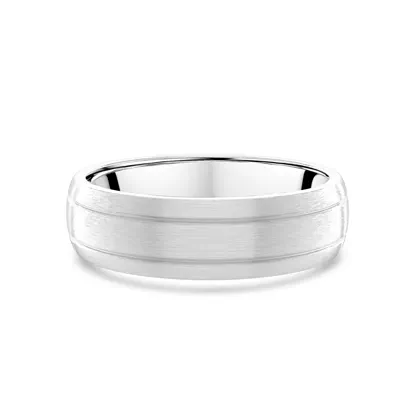 Satin Low Dome Grooved Band (6mm)